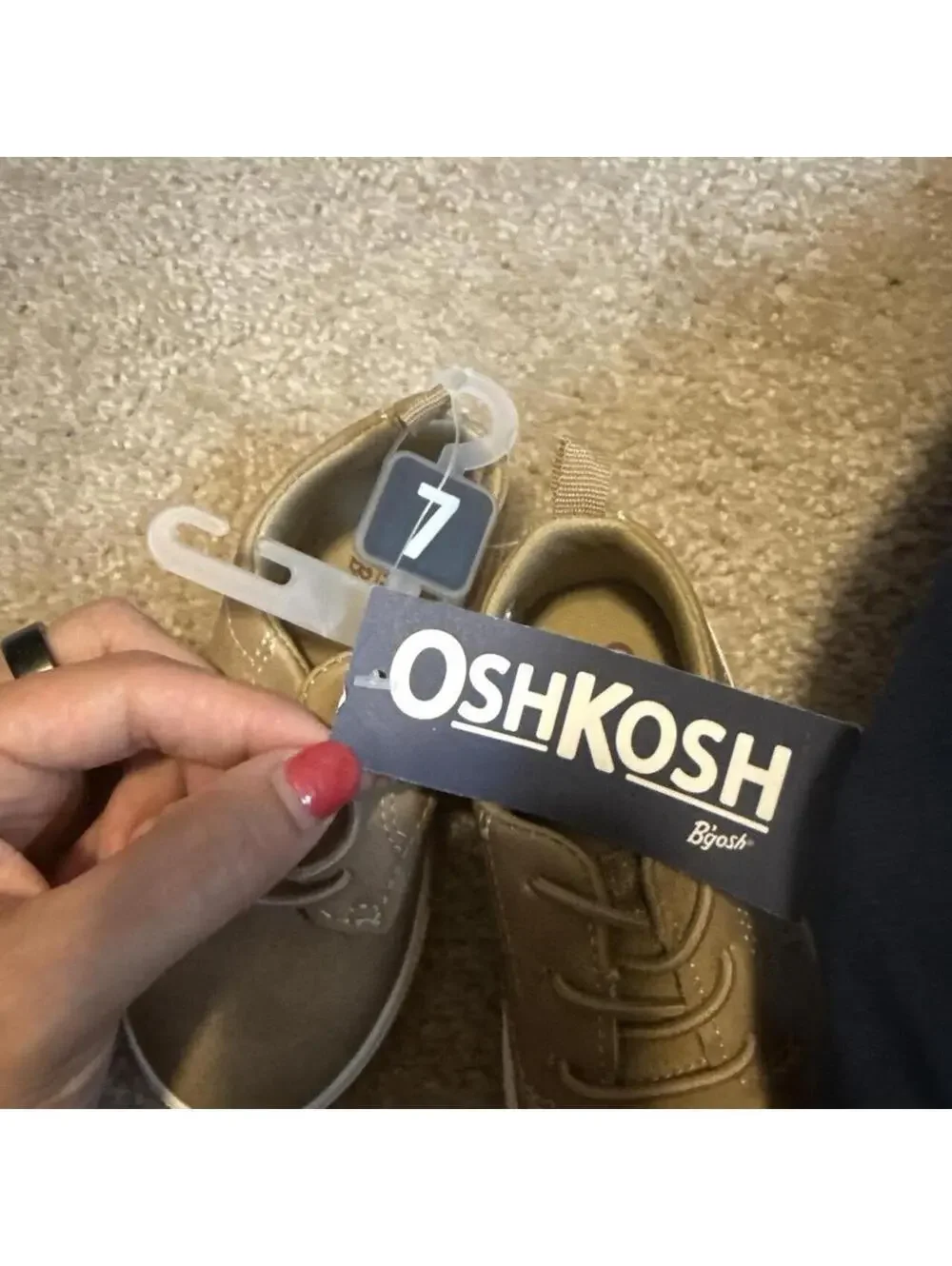 OshKosh B'gosh Kid's Tan and Khaki Trainer